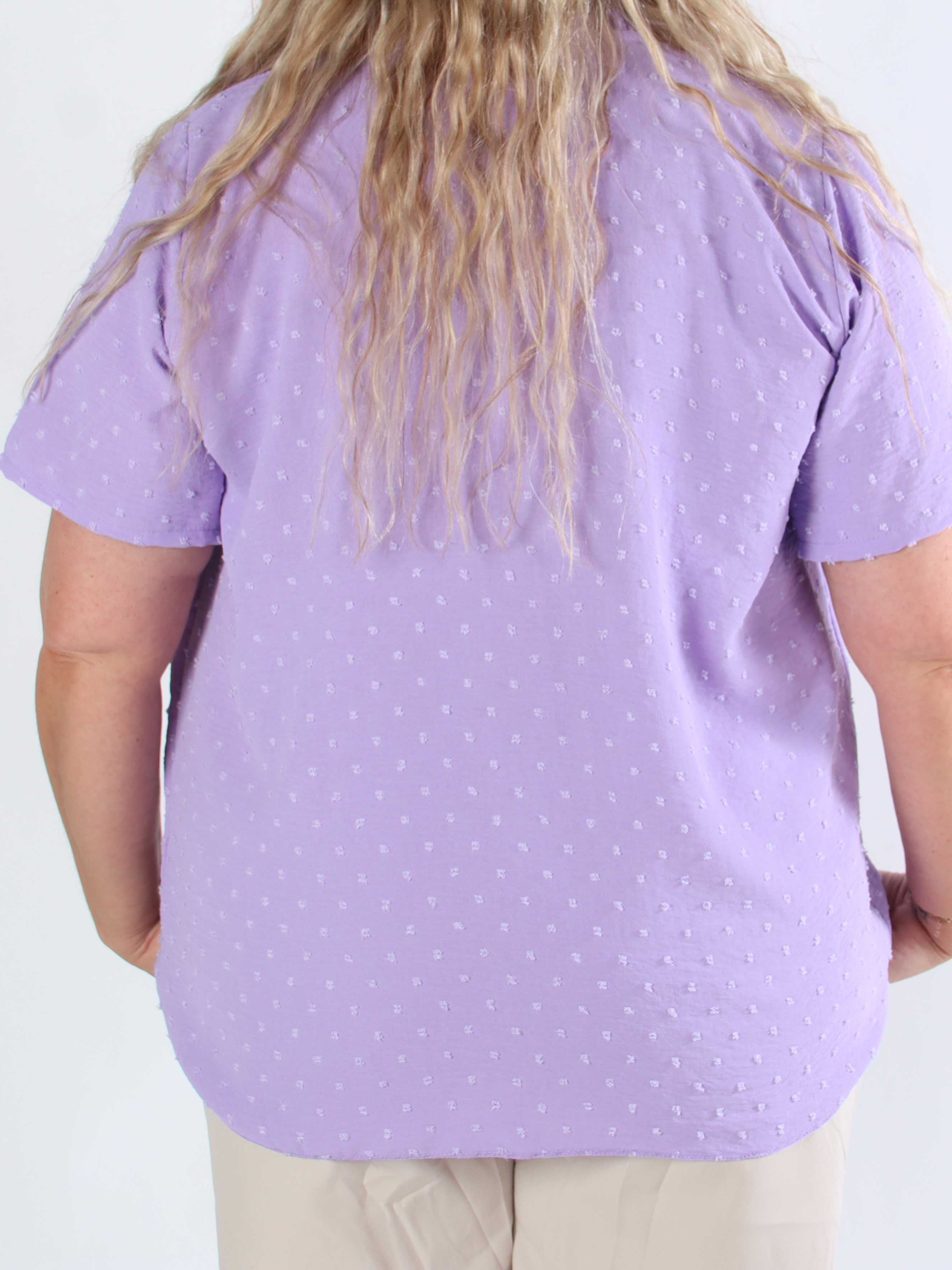 Bloom - Sød plus size tunika med flæsekant og sløjfe